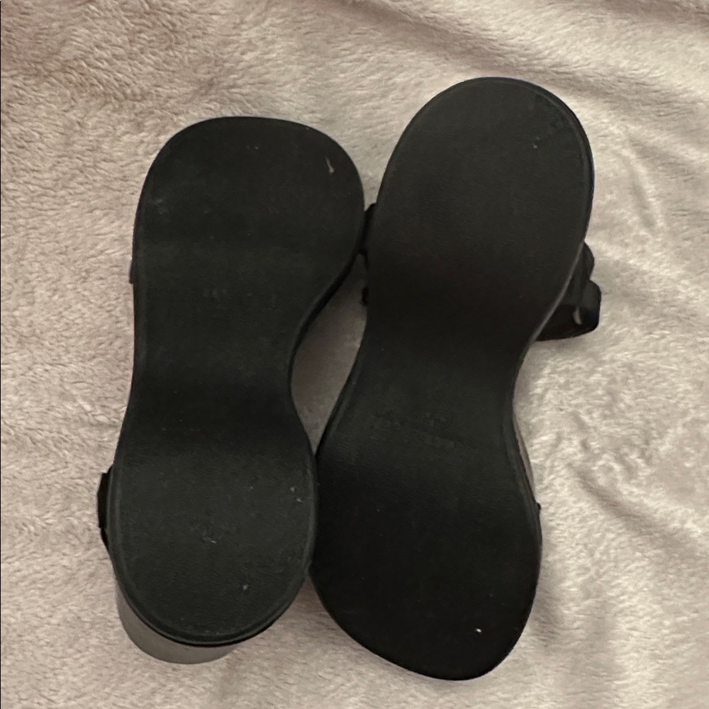 NWT Karl Lagerfeld Kiana Platform Wedge Sandal - Black - Women's Size 7.5 - Picture 2 of 12